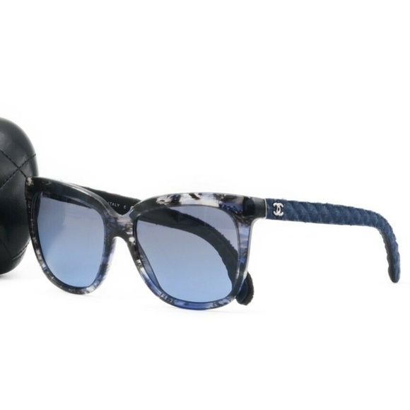 chanel denim glasses